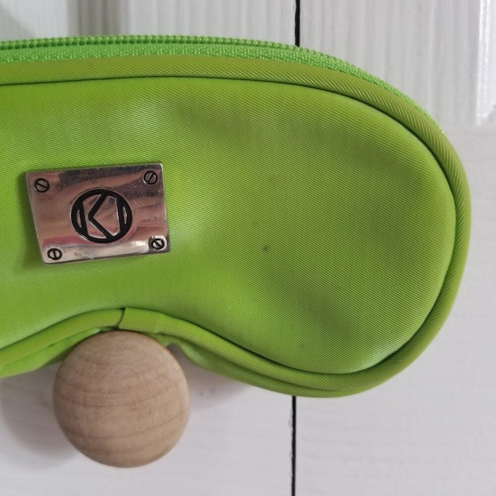 Sunglasses Carrying Case Lime Green Clip-On Glasses Carrier - Picture 2 of 6